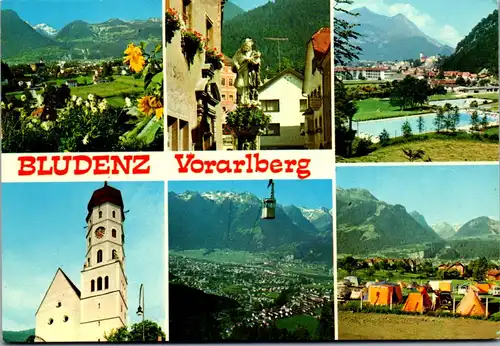 33540 - Vorarlberg - Bludenz , Mehrbildkarte - gelaufen