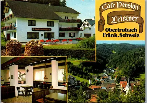 33566 - Deutschland - Obertrubach , Fränkische Schweiz , Cafe Pension Leistner - gelaufen 1982