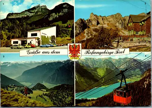 33570 - Tirol - Rofangebirge , Erfurter Hütte , Maurach , Seilbahn - gelaufen 1981