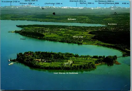 33593 - Deutschland - Insel Mainau im Bodensee mit Blick auf Staad , Konstanz und die Schweiz - gelaufen