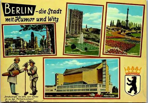33597 - Deutschland - Berlin , Mehrbildkarte - gelaufen 1985