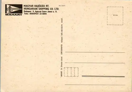 33617 - Ungarn - Balaton Shipping , Mahart  - nicht gelaufen