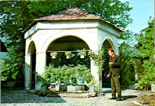 33633 - Bosnien Herzegovina - Mostar , Sadrvan pred Koski Mehmed pasinom dzamijom , Springbrunnen vor Mehmed Pascha Moschee - gelaufen 1980
