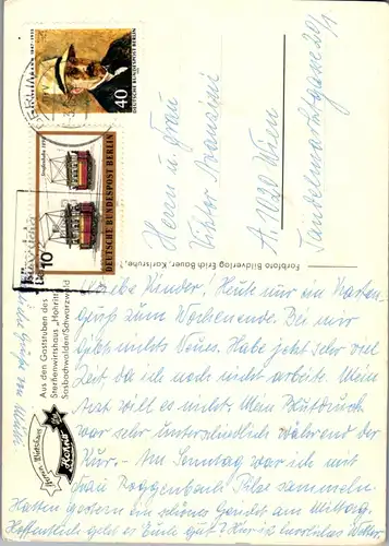 33643 - Deutschland - Sasbachwalden im Schwarzwald , Gaststube des Sternenwirtshauses Hohritt - gelaufen 1972