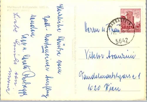 33650 - Salzburg - Bad Gastein mit Rathausberg - gelaufen 1970