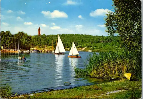 33671 - Deutschland - Berlin , Havel mit Grunewaldturm - gelaufen 1974