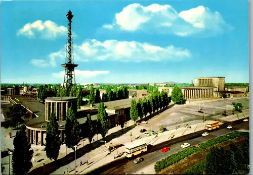 33676 - Deutschland - Berlin , Funkturm und Ausstellungshallen - gelaufen 1971