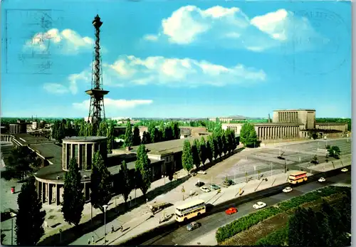 33684 - Deutschland - Berlin , Funkturm und Ausstellungshallen - gelaufen 1973