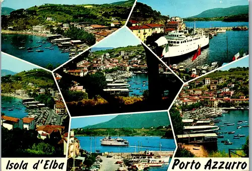 33690 - Italien - Isola d'Elba , Porto Azzurro , Mehrbildkarte - gelaufen