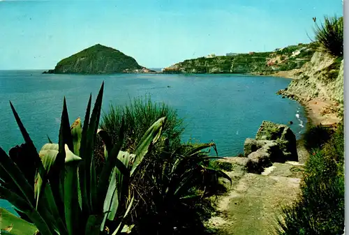 33695 - Italien - Isola d'Ischia , Testaccio , Spiaggia die Maronti , Strand - gelaufen 1971