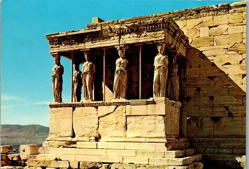 33703 - Griechenland - Athen , Caryatides , Karyatiden - gelaufen 1966