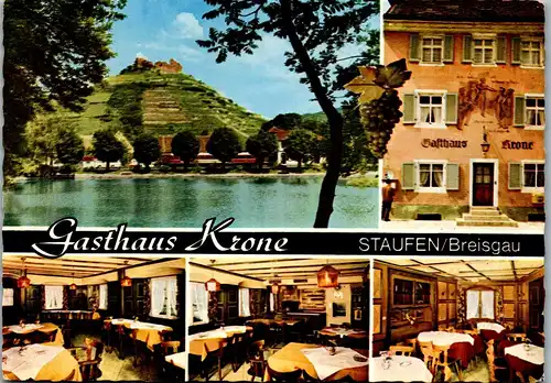 33713 - Deutschland - Staufen , Breisgau , Gasthaus Krone , Bes. Familie Lahn - gelaufen 1970