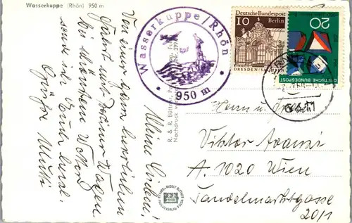 33718 - Deutschland - Wasserkuppe , Rhön - gelaufen 1969