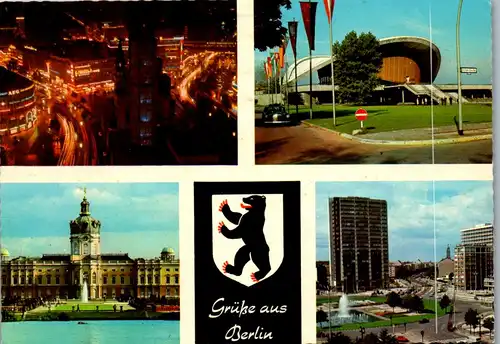 33719 - Deutschland - Berlin , Ernst Reuter Platz , Charlottenburg , Kongresshalle , Mehrbildkarte - gelaufen 1972