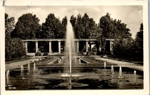 33746 - Deutschland - Forst , Lausitz , Wasserspiele im Rosengarten - gelaufen 1975