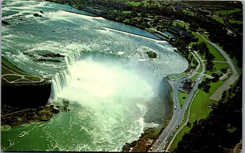 33750 - Kanada - Ontario , Niagara Falls , The Horseshoe Falls , Wasserfall - gelaufen 1966