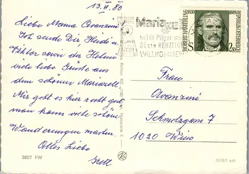 33756 - Steiermark - Mariazell Umgebung , Mehrbildkarte - gelaufen 1980