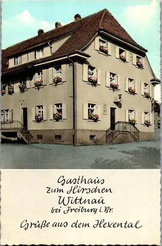 33770 - Deutschland - Wittnau bei Freiburg im Breisgau , Gasthaus Zum Hirschen , Hexental , August Winterhalter - gelaufen 1970