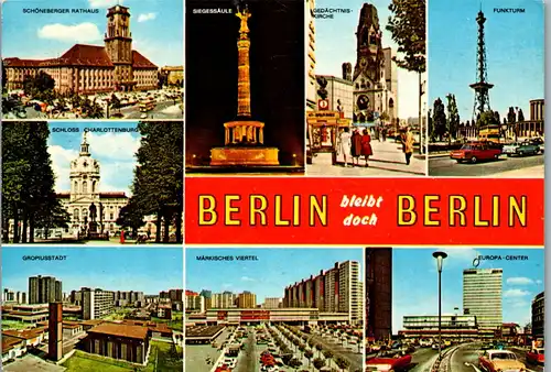 33780 - Deutschland - Berlin , Mehrbildkarte - gelaufen 1976