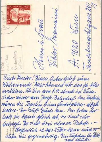 33796 - Deutschland - Berlin , Europa Center und Gedächtniskirche - gelaufen 1972