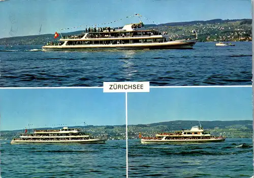 33801 - Schweiz - Zürich , Zürichsee , Motorschiffe Helvetia , Linth und Limmat - gelaufen 1966
