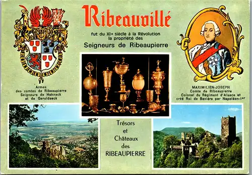 33806 - Frankreich - Ribeauville , Mehrbildkarte - gelaufen 1974