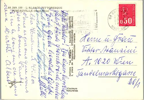 33806 - Frankreich - Ribeauville , Mehrbildkarte - gelaufen 1974