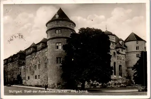 33836 - Deutschland - Stuttgart , Stadt der Auslandsdeutschen , Altes Schloß - gelaufen 1941