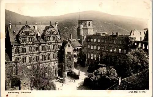 33842 - Deutschland - Heidelberg , Schlosshof - gelaufen