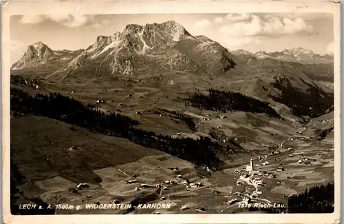 33856 - Vorarlberg - Lech am Arlberg , Widderstein - Karhorn , Panorama - gelaufen