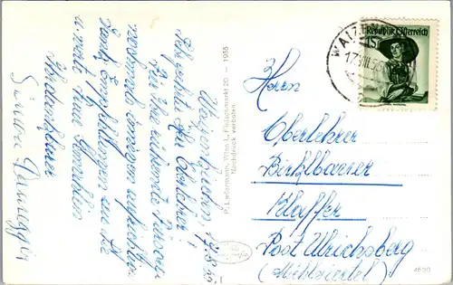 33871 - Oberösterreich - Waizenkirchen , Schloß Hochscharfen - gelaufen 1955