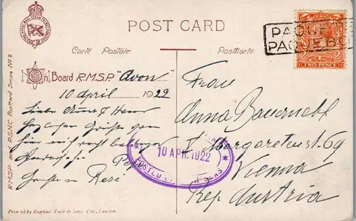 33879 - Künstlerkarte - Portugal Cintra , Castello da Pena , signiert - gelaufen 1922