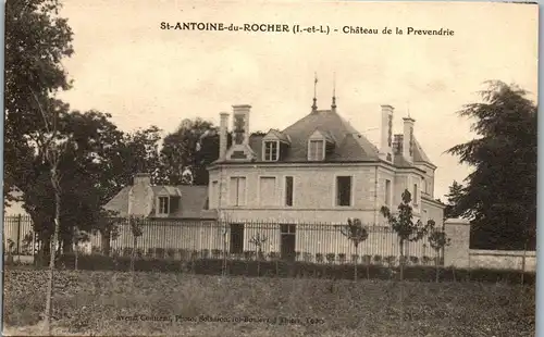 33880 - Frankreich - St. Antoine du Rocher , Chateau de la Prevendrie - nicht gelaufen