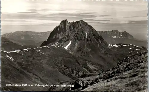 33884 - Tirol - Rettenstein u. Kaisergebirge vom Wildkogel - nicht gelaufen