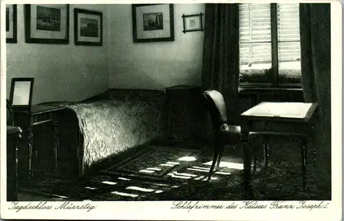 33891 - Steiermark - Mürzsteg , Jagdschloss , Schlafzimmer des Kaisers Franz Joseph I - nicht gelaufen