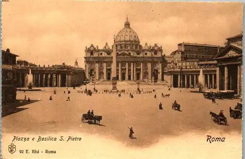 33896 - Italien - Rom , Piazza e Basilica S. Pietro - nicht gelaufen