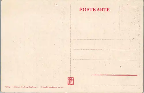 33906 - Künstlerkarte - Salzburg , Salzachblick , signiert L. Reiffenstein - nicht gelaufen