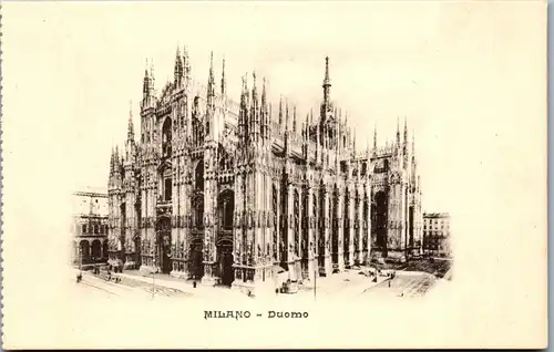 33908 - Italien - Milano , Mailand , Duomo - nicht gelaufen