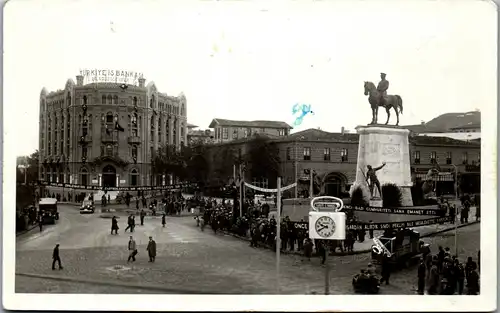 33925 - Türkei - Ankara , Siegesdenkmal , Ulus Platz , ca. 1920 - gelaufen