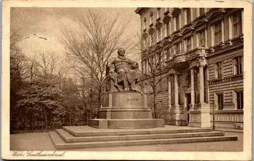 33945 - Wien - Goethedenkmal - gelaufen 1927