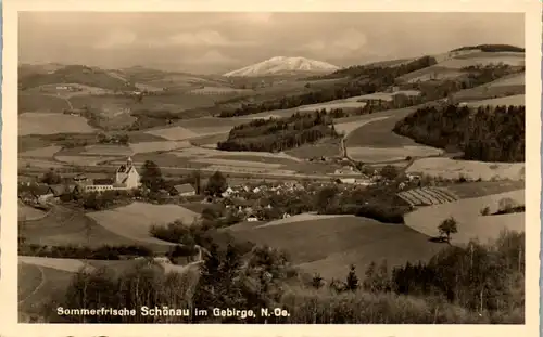 33946 - Niederösterreich - Schönau im Gebirge , Panorama - gelaufen 1933