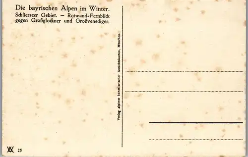 33975 - Deutschland - Schliersee Gebiet , Rotwandfernblick gegen Großglockner und Großvenediger - nicht gelaufen