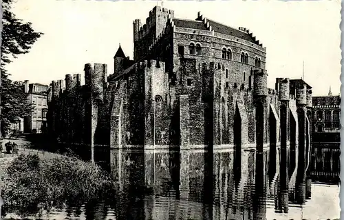 34003 - Belgien - Gent , Gravensteen , Schloß - nicht gelaufen