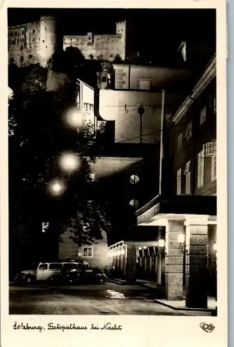 34010 - Salzburg - Festspielhaus bei Nacht - gelaufen 1950