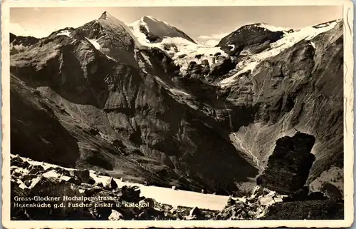 34030 - Kärnten - Gross Glockner Hochalpenstraße , Hexenküche g. d. Fuscher , Eiskar u. Käfertal - gelaufen 1935