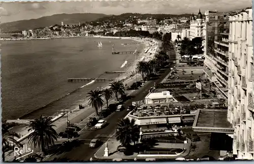 34044 - Frankreich - Cannes , La Promenade de la Croisette et le Suquet , La Cote d'Azur - nicht gelaufen