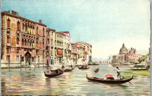 34052 - Italien - Venedig , Venezia , Canal Grande e Chiesa della Salute - nicht gelaufen