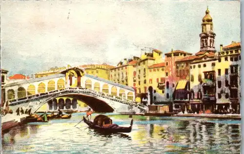 34063 - Italien - Venedig , Venezia , Ponte di Rialto - nicht gelaufen