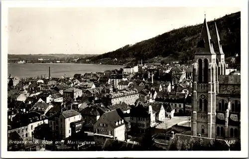 34073 - Vorarlberg - Bregenz , Blick vom Martinsturm - gelaufen