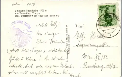 34085 - Salzburg - Flubachalm mit Seekareck u. Seekarspitze , Radstädter Tauern , Schihütte - gelaufen 1950